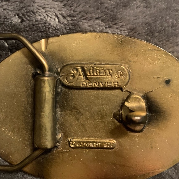 Vintage Adezy Denver USA 1977 brass Free Mason Masonic belt buckle Gasparilla - Picture 5 of 7